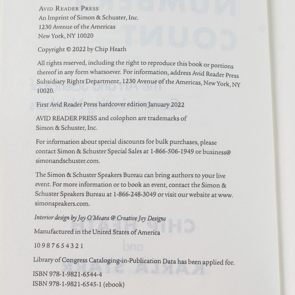 Making Numbers Count by Karla Starr & Chip Heath 2022 Paperback Good