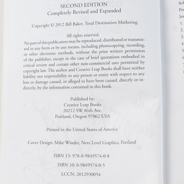 Destination Branding for Small Cities by Bill Baker, 2nd Edition Book