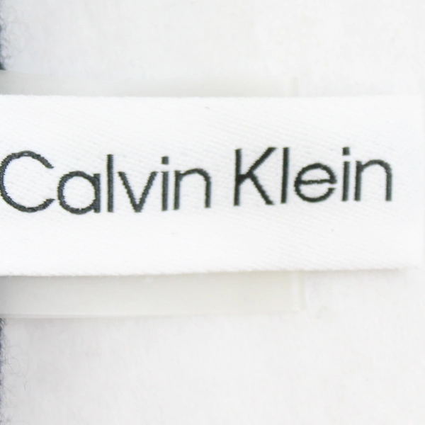 Calvin Klein Solid Black Acrylic Knit Loop Scarf