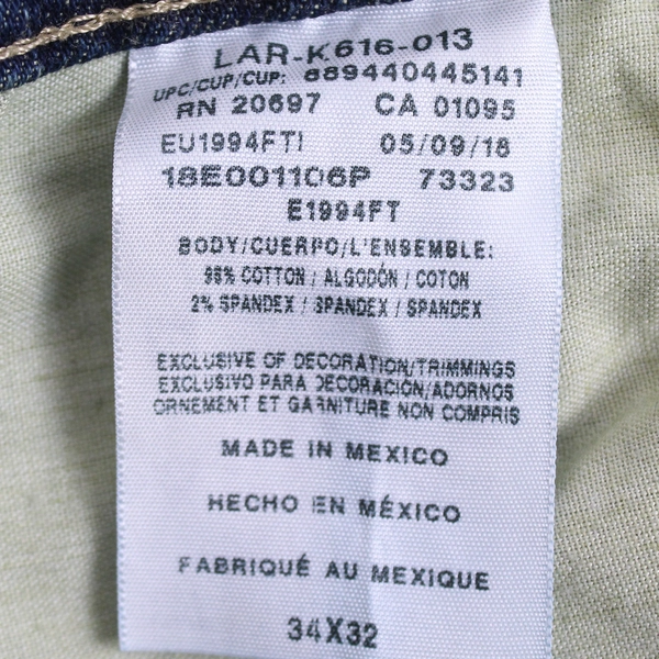 Dickies Flex Carpenter Cropped Jeans ALTERED, Mens 34 x 32 Cotton Stretch 20697