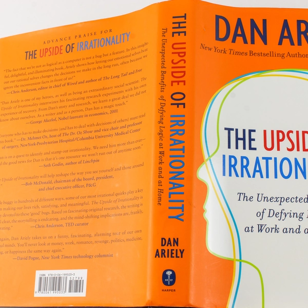 The Upside of Irrationality by Dan Ariely 2010 Hardcover - Good Condition