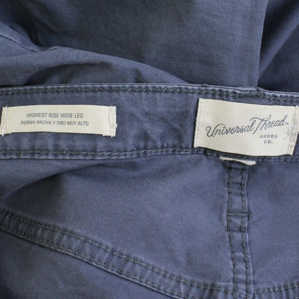 Universal Thread Women's Highest Rise Wide Leg Gray Pants 40" Waist