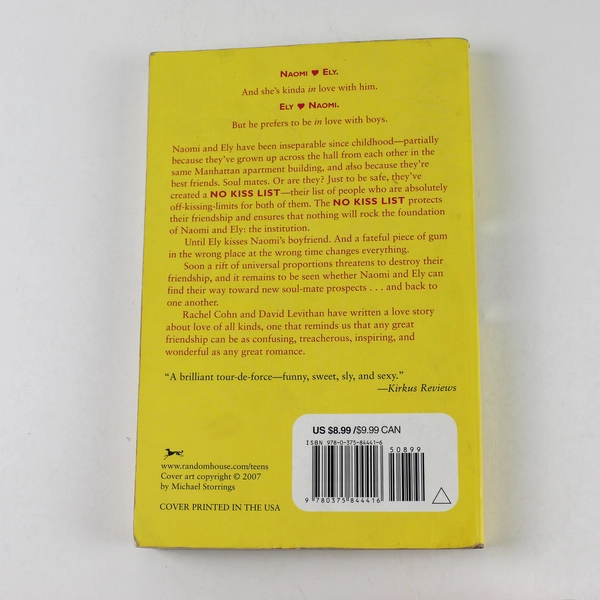 Naomi and Ely's No Kiss List David Levithan Rachel Cohn 2007 Paperback
