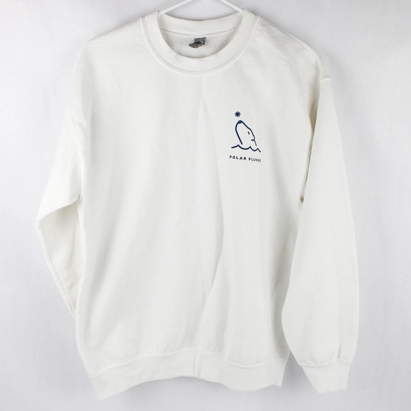 George Fox University Pullover Sweatshirt, Unisex M White 2024 Polar Plunge