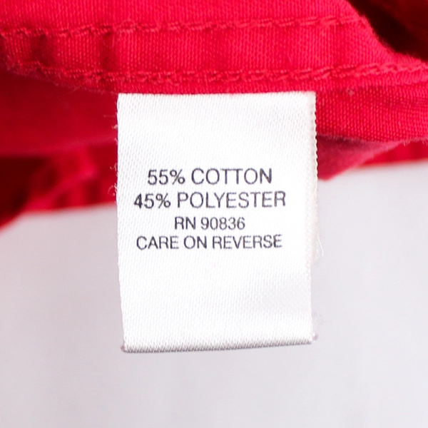 Red Port Authority Polo Short Sleeve Embroidered Button Up Shirt Men's Size 2XL