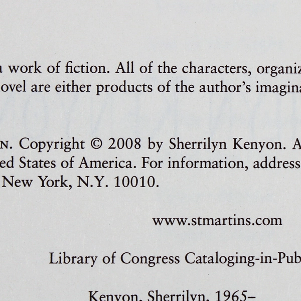 Dark-Hunter Series Book 12 Acheron Sherrilyn Kenyon 2008 Signed First Edition HC