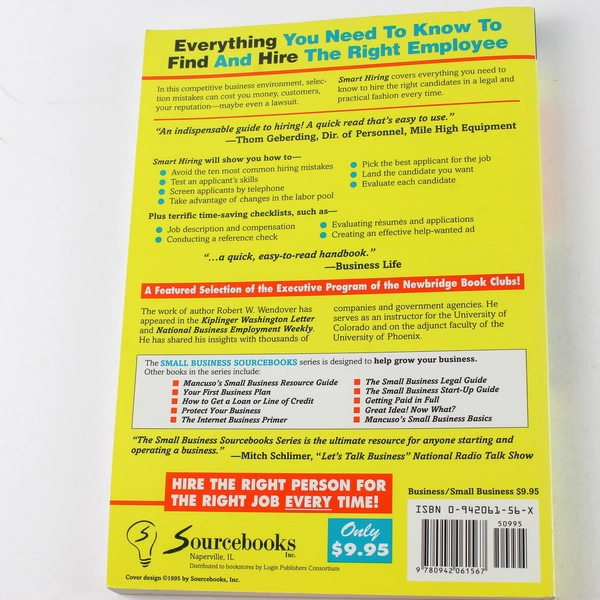 Smart Hiring by Robert Wendover - Complete Guide to Hiring Employees