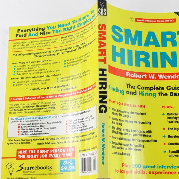 Smart Hiring by Robert Wendover - Complete Guide to Hiring Employees