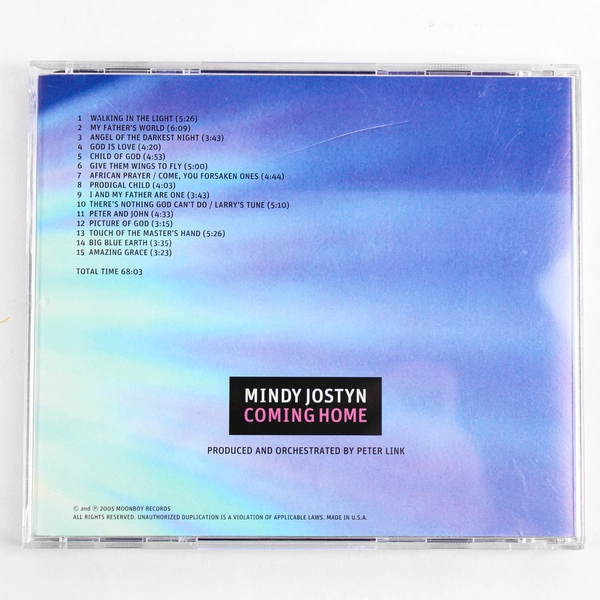 Music CD Coming Home by Mindy Jostyn 2005 Moonboy Records