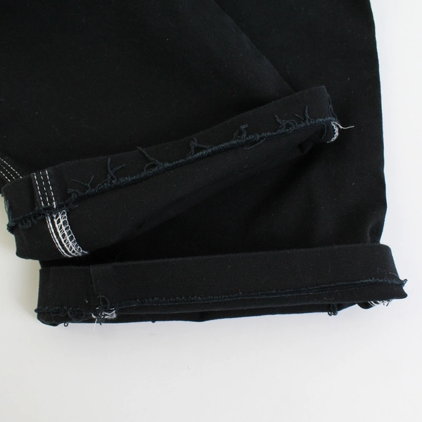 Dickies Relaxed Fit Carpenter Cropped Pants Cotton Stretch Women's 34R Altered