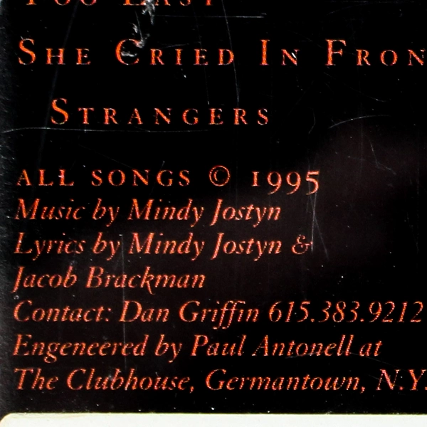 Music CD Five Miles From Hope by Mindy Jostyn 1995 1-800-Prime-CD