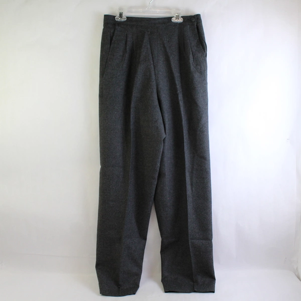 Vintage H.W. LTD. Gray Pleated Wool Dress Pants Women's Size 12