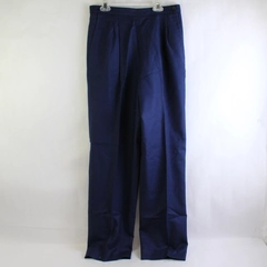 Vintage H.W. LTD. Navy Blue Pleated Wool Dress Pants Women's Size 12