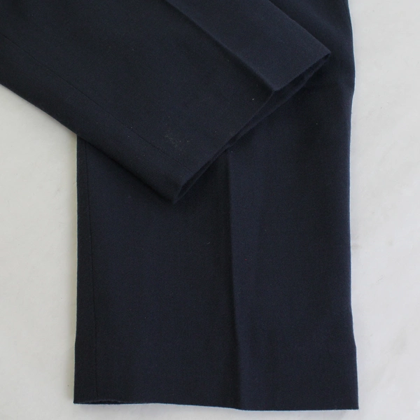 Vintage Rena Rowan for Saville Navy Blue Wool Pleated Dress Pants Women's Sz 12