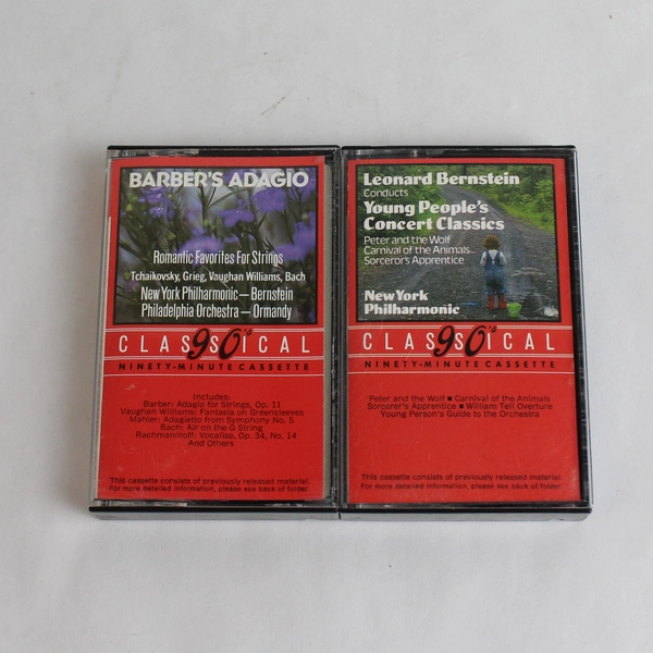 Lot Of 2 Classical 90's (90 Minute) Cassettes 1984