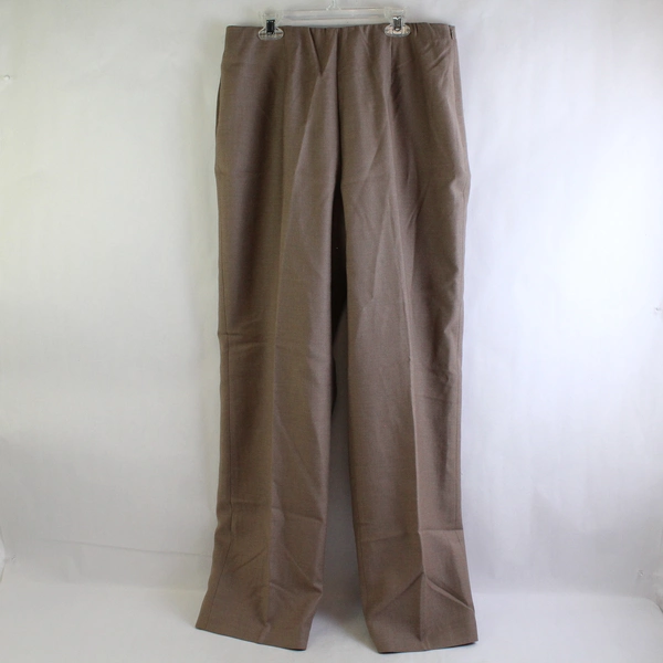 Chadwick's Collection Brown Pleated Wool Dress Pants Women's Size 12