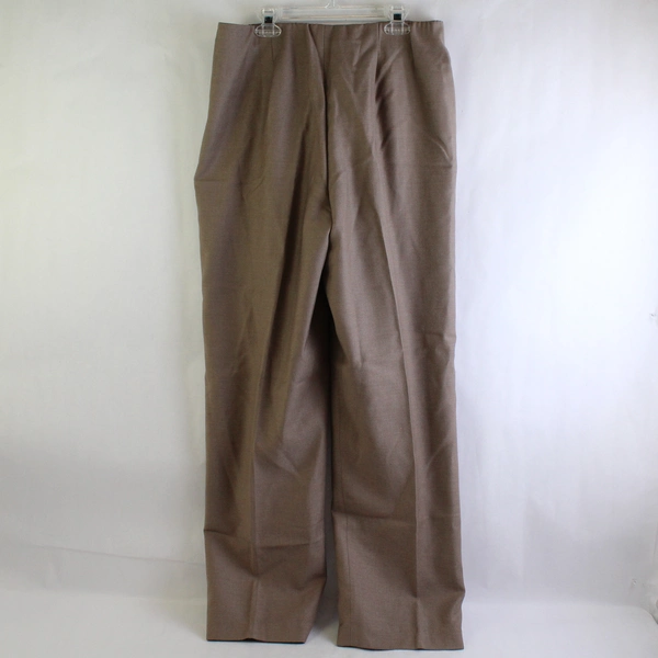 Chadwick's Collection Brown Pleated Wool Dress Pants Women's Size 12