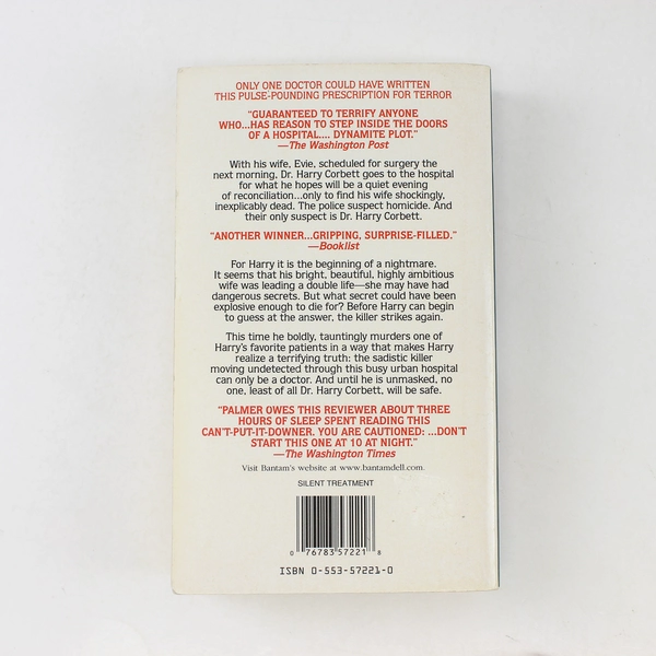 Silent Treatment Michael Palmer 1996 Paperback