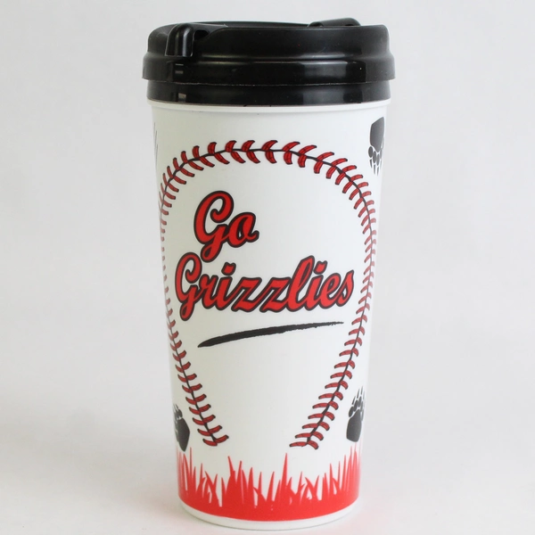 Whipley Warren McMinnville Grizzlies Junior Baseball Plastic Travel Mug