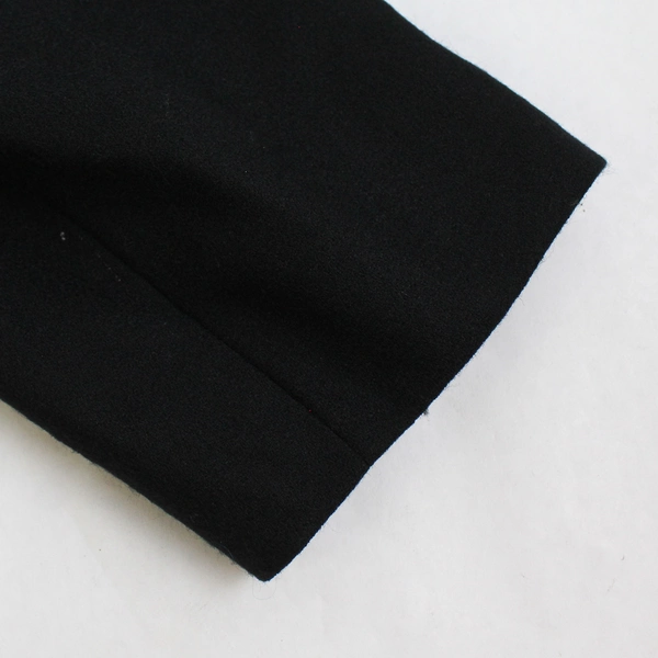 Vintage Bankers Club Black Button-Front Wool Jacket Women's Size 8