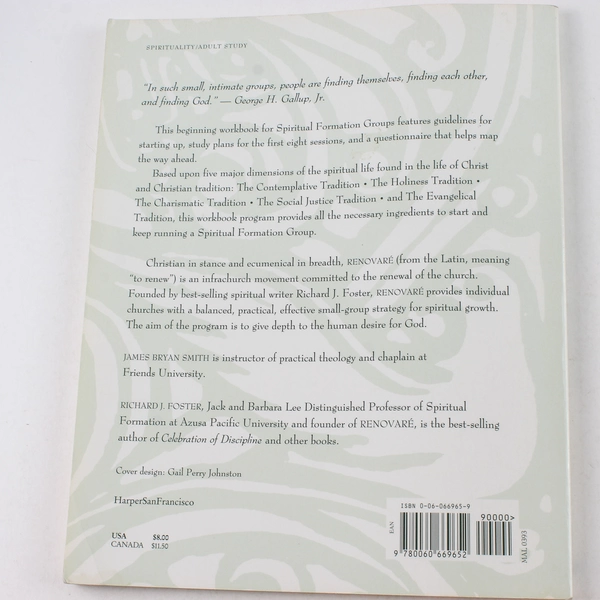 Spiritual Formation Workbook by Foster & Smith - Pre-owned Christian Guide