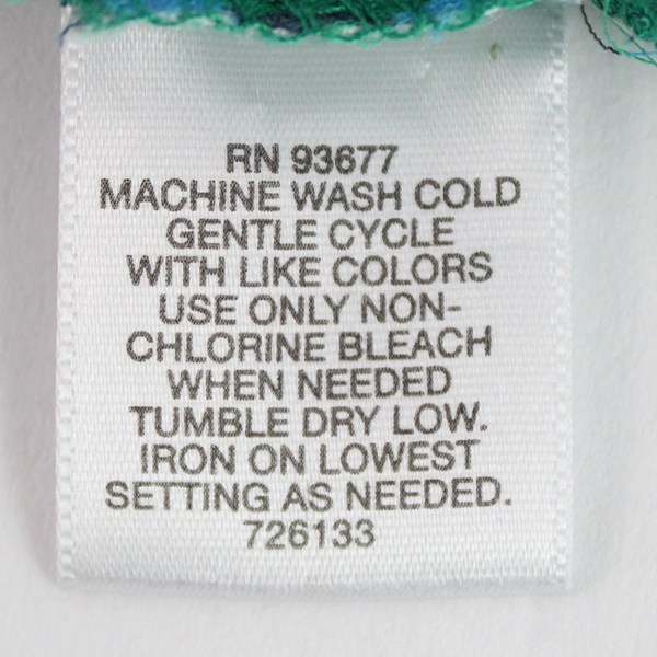 Liz Claiborne Sheer Green Blouse Size L Half-Button Pre-Owned, Tear