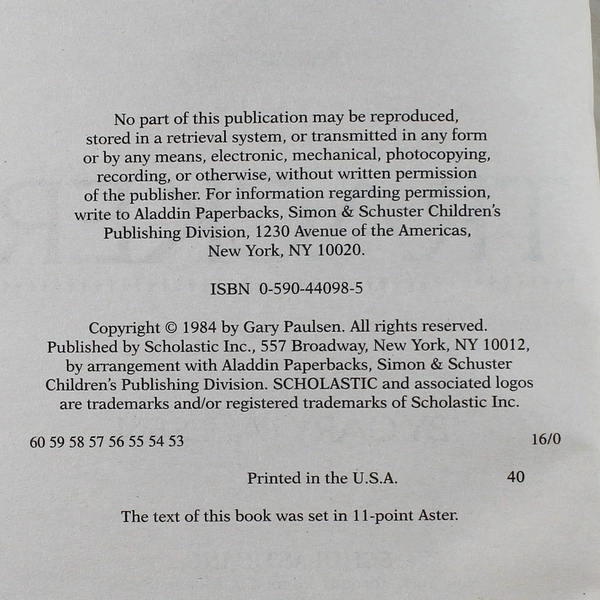 Tracker by Gary Paulsen 2007 Paperback