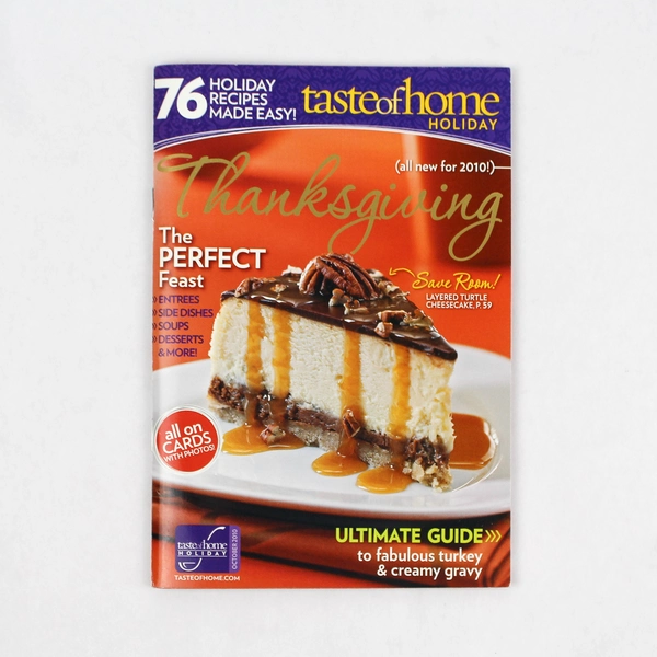 Taste Of Home Holiday Magazine Thanksgiving October 2010 Booklet