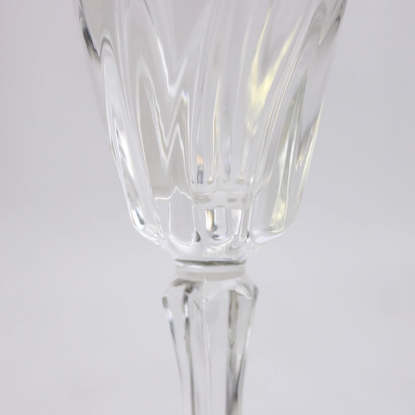 Set of 6 Cristal d'Arques Flamingo Blown Glass Champagne Flutes 7.25 Inch