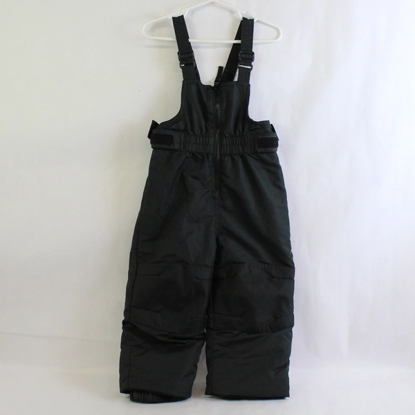 Cat & Jack Snowsuit Zip-Up Overalls Snow Bib, Child 2T Black