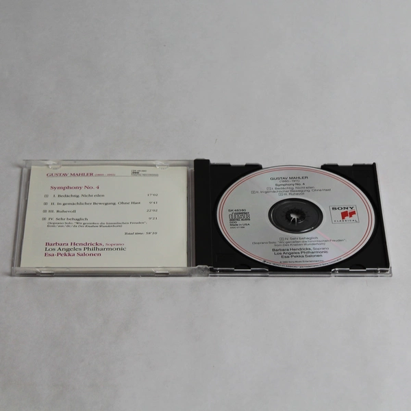 Mahler Symphony No. 4 CD 1992 Sony Classical - Good Condition, Pre-Owned