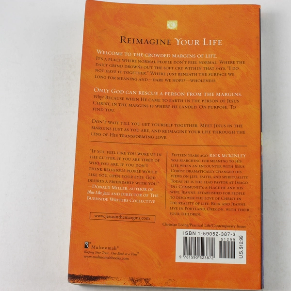 Jesus in the Margins by Rick McKinley 2005 Multnomah Paperback - Good