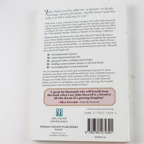 Partners in Prayer John Maxwell 1996 Paperback Thomas Nelson Publishers