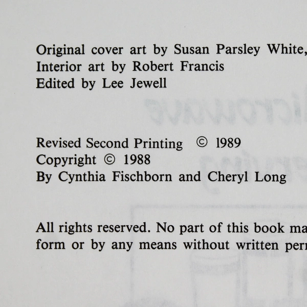 Easy Microwave Preserving by Cynthia Fischborn Cheryl Long 1989 Paperback