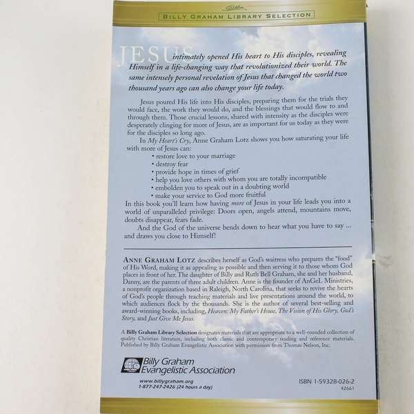 My Heart's Cry by Anne Graham Lotz 2002 Paperback - Good Condition