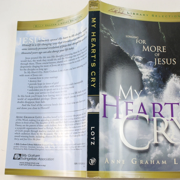My Heart's Cry by Anne Graham Lotz 2002 Paperback - Good Condition