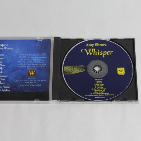 Signed Amy Shreve Whisper CD 2002 Wix Records - Good Condition, Untested