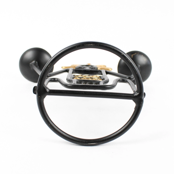 Unbranded Metal Wire Figure Double Candle Holder African Folk Art 8" Tall