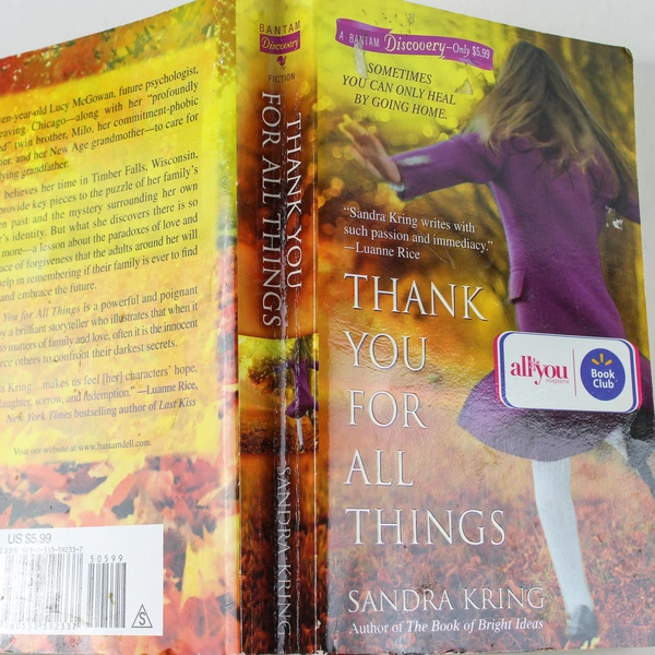 Thank You for All Things by Sandra Kring 2008 Paperback