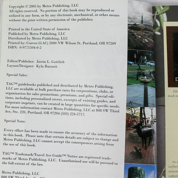 Travel Ace Guide: Illustrated Guide to Downtown Portland, TAG 2005 Paperback