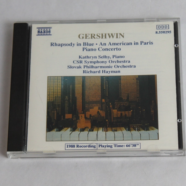 Gershwin Piano Concerto in F CD 1989 Naxos Various Artists Jazz Classical Music