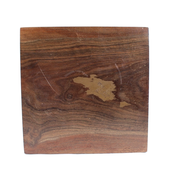 Handmade Wood Wide Based Decorative Bowl Walnut 4.5" Tall Made By Dave 2021