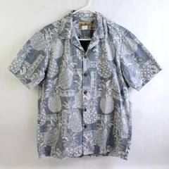 VTG Blue Hawaii Button Down Short Sleeve Shirt Unisex Small 100% Aloha