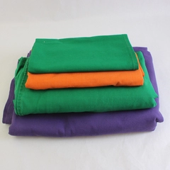 4 PC Lot of Solid Color Table Linens Tablecloths and Table Runners