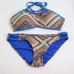 Tinibikini Bikini Set Women's Halter Top Size Medium Bottom Size Large