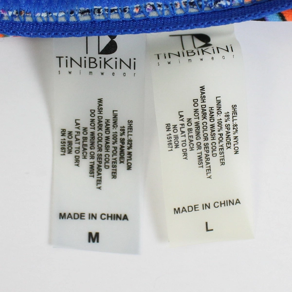 Tinibikini Bikini Set Women's Halter Top Size Medium Bottom Size Large