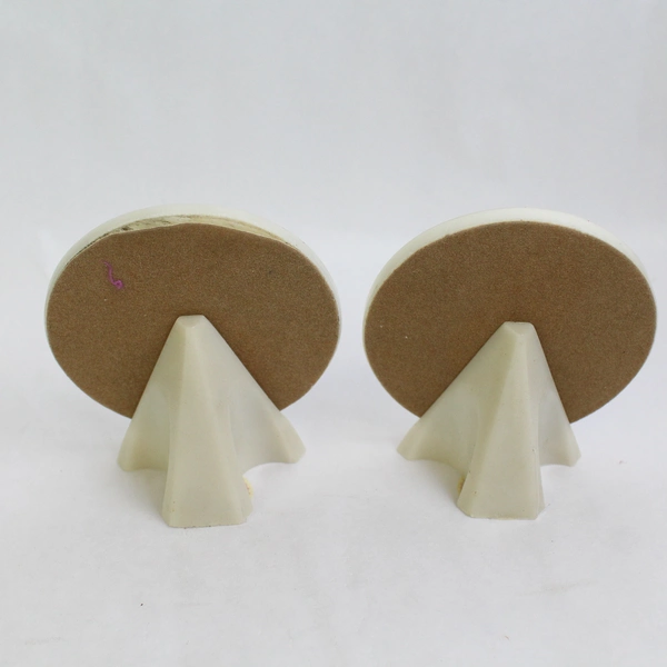 Lot Of 2 Vtg Artwork Etched Crystalline Cultured Marble Plaque & Stand Wo-Di