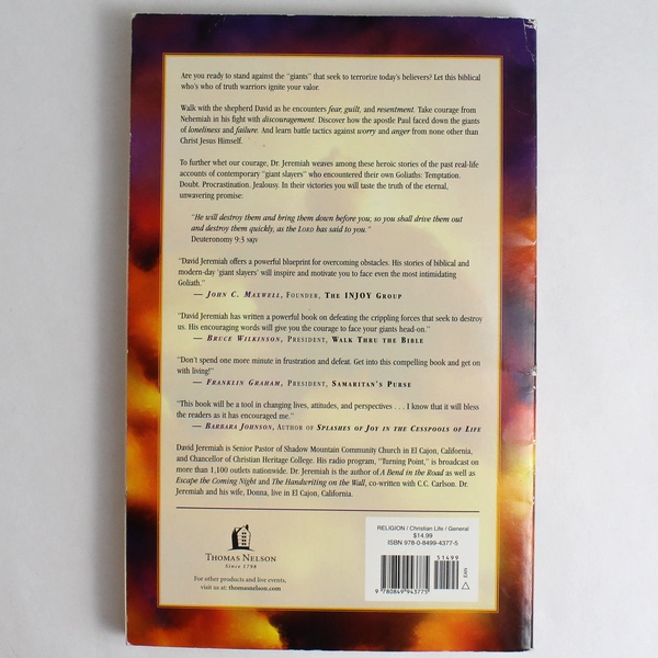 Slaying The Giants In Your Life by David Jeremiah 2001 Spiritual Guidance Book