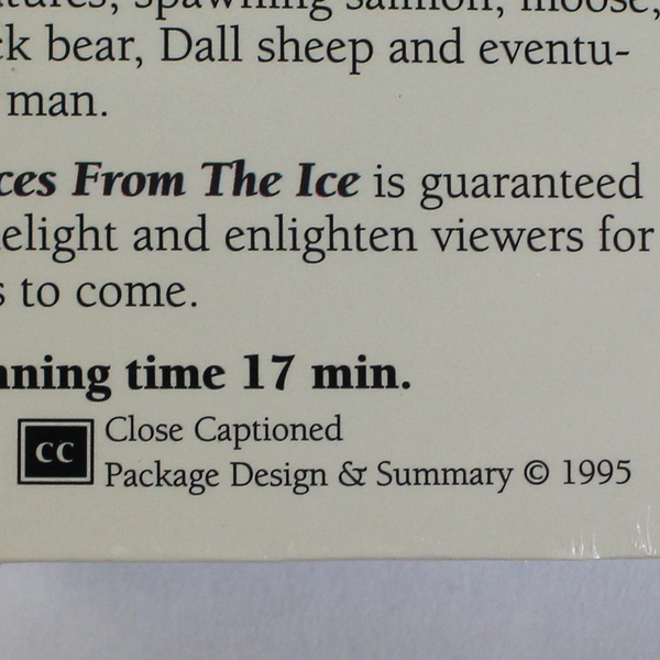 Alaska Classic Voices From The Ice VHS Sealed 1991 Award Winning Film