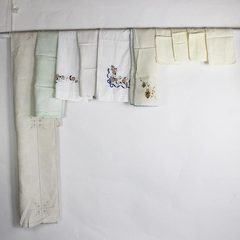 10 PC Lot of Bed and Table Linens for DIY Fabric Crafting